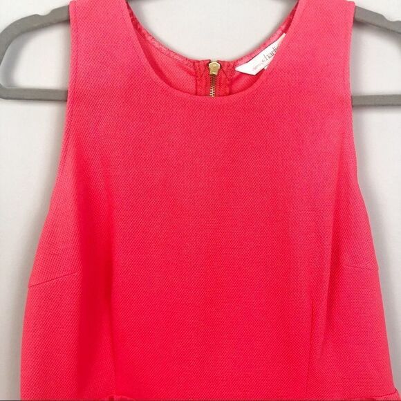 CHARMING CHARLIE | Dark Coral Zip Back Dress Large - Picture 3 of 7